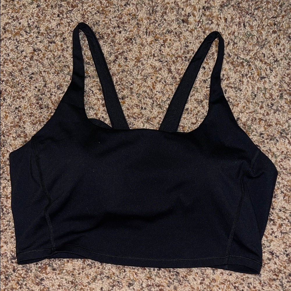 All in Motion Black Sports Bra w/slip